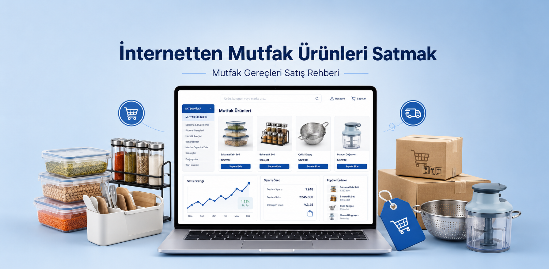 Mutfak Gereçleri İnternetten Nasıl Satılır?