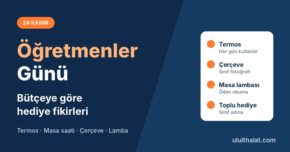 Öğretmenler Günü Hediye Fikirleri: Bütçeye Göre Anlamlı Öneriler