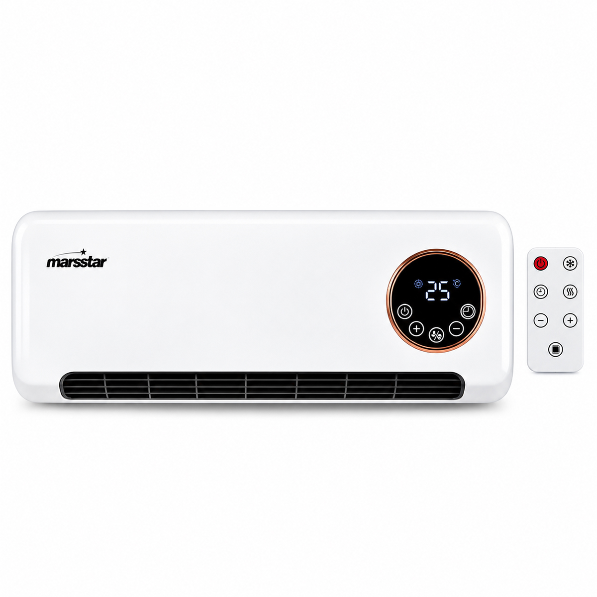 Duvar Tipi Fanlı Kumandalı Isıtıcı 2000W LED Kontrol