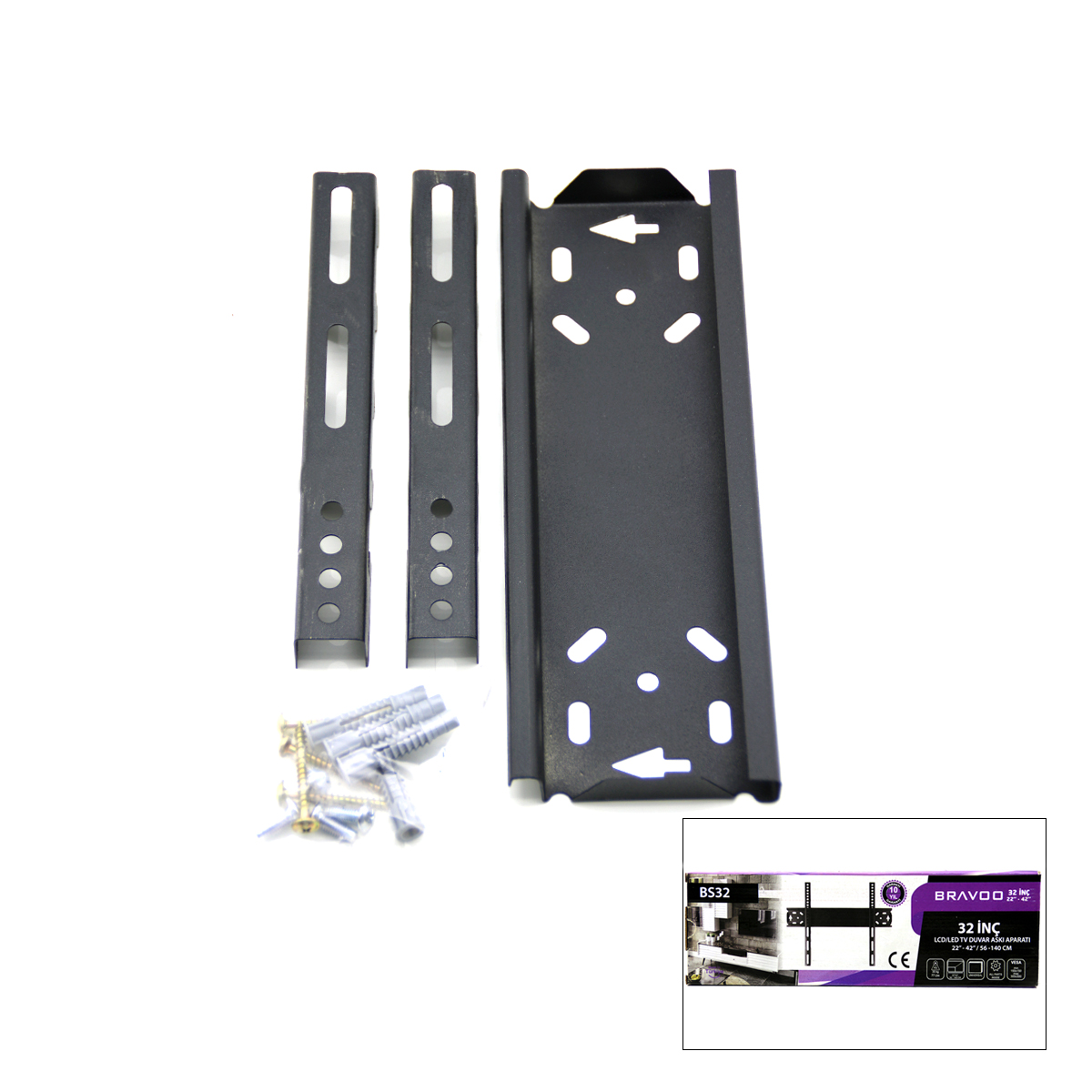 32-44" LCD/LED Sabit TV Askı Aparatı 56x140 cm