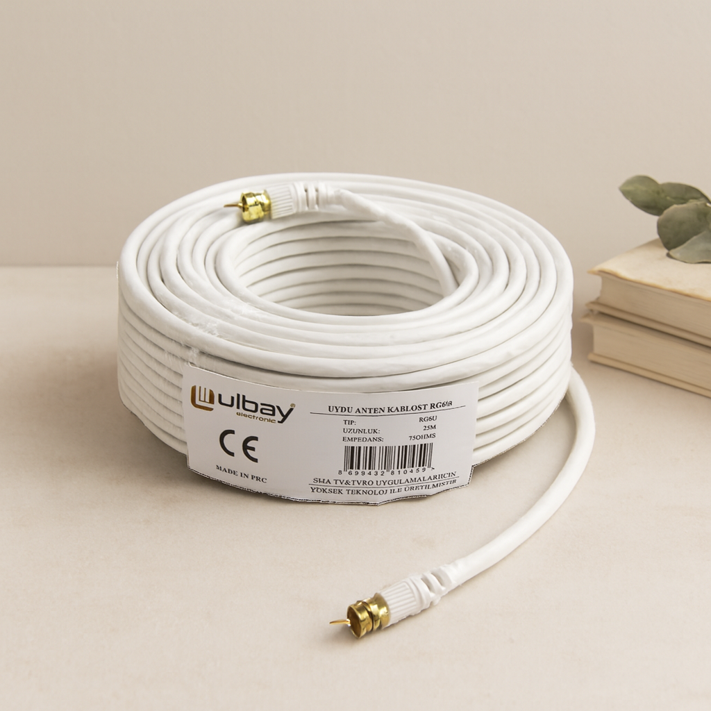 25 m RG6U Uydu Anten Kablosu