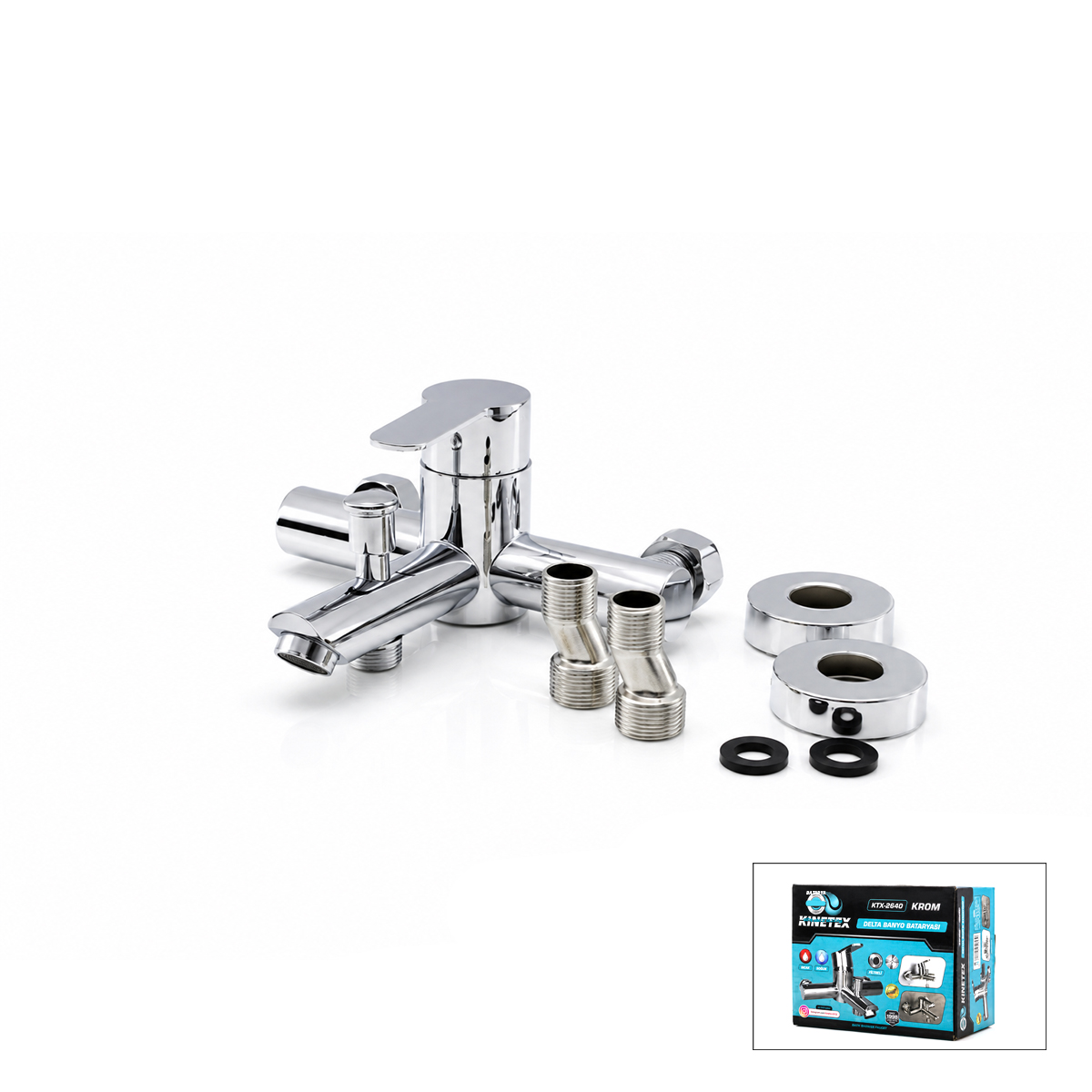 Krom Aç-Kapa Banyo Bataryası KTX-2640