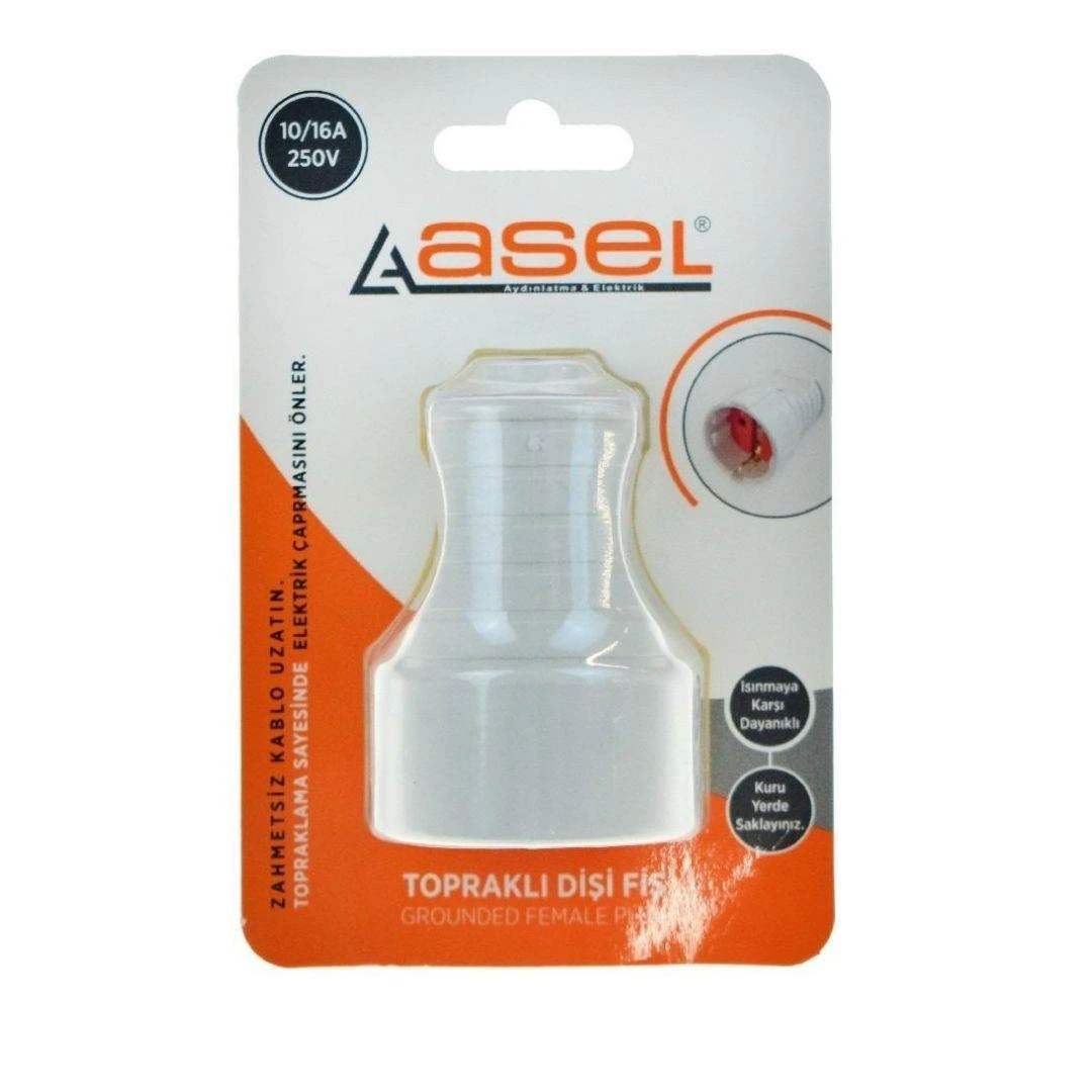Vakumlu Topraklı Dişi Fiş