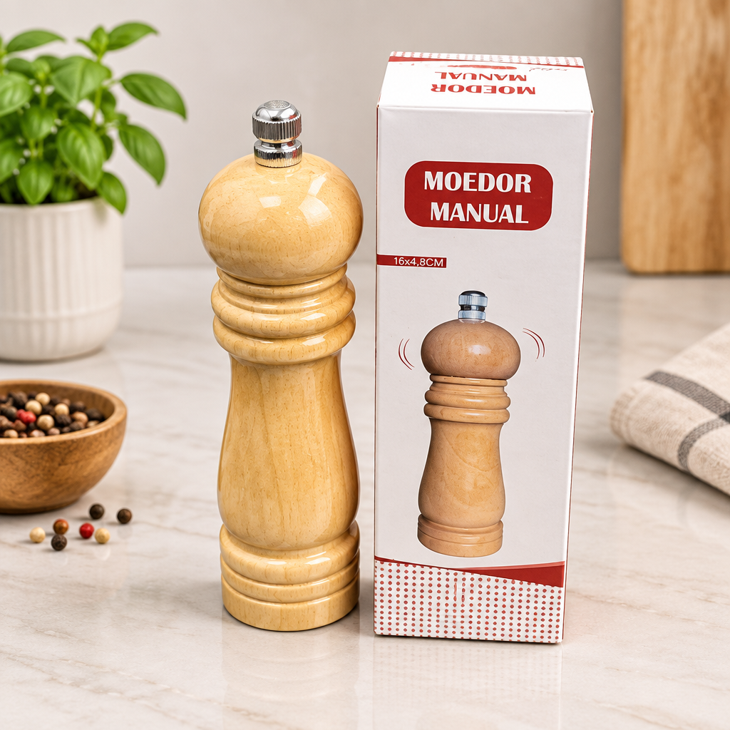 Ahşap Baharat Değirmeni