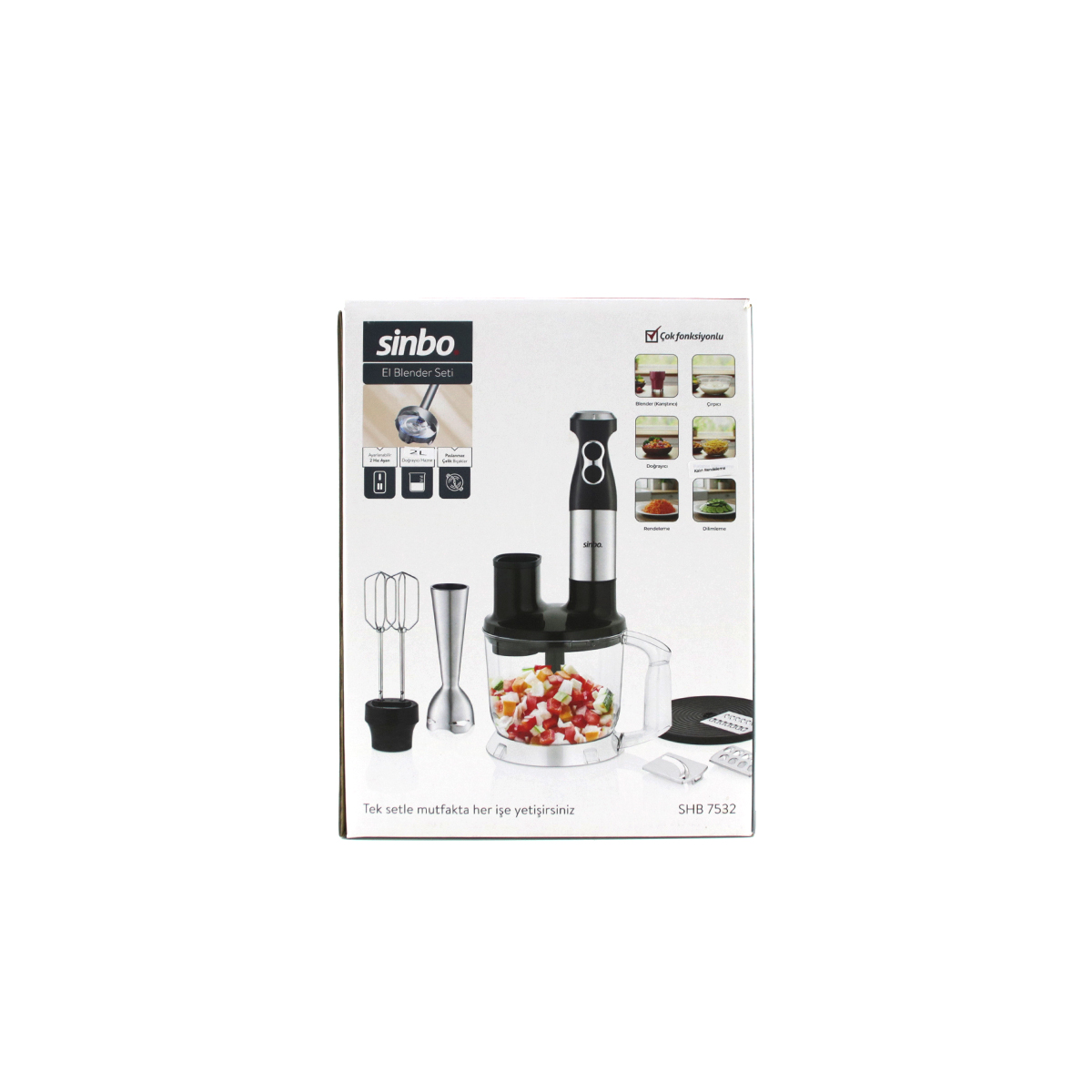 2 L Hazneli Multi Blender Seti