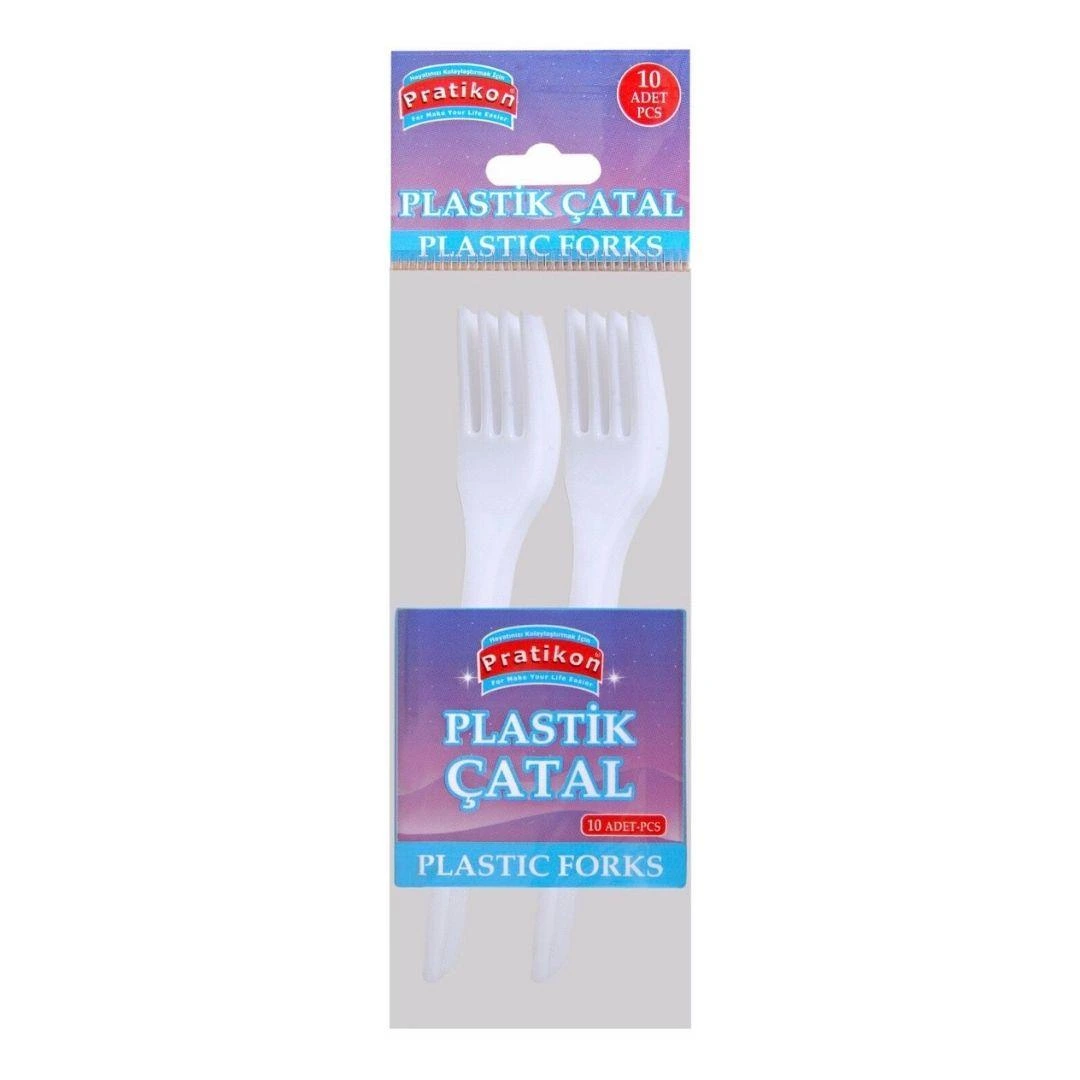 Standart Plastik Çatal 10'li