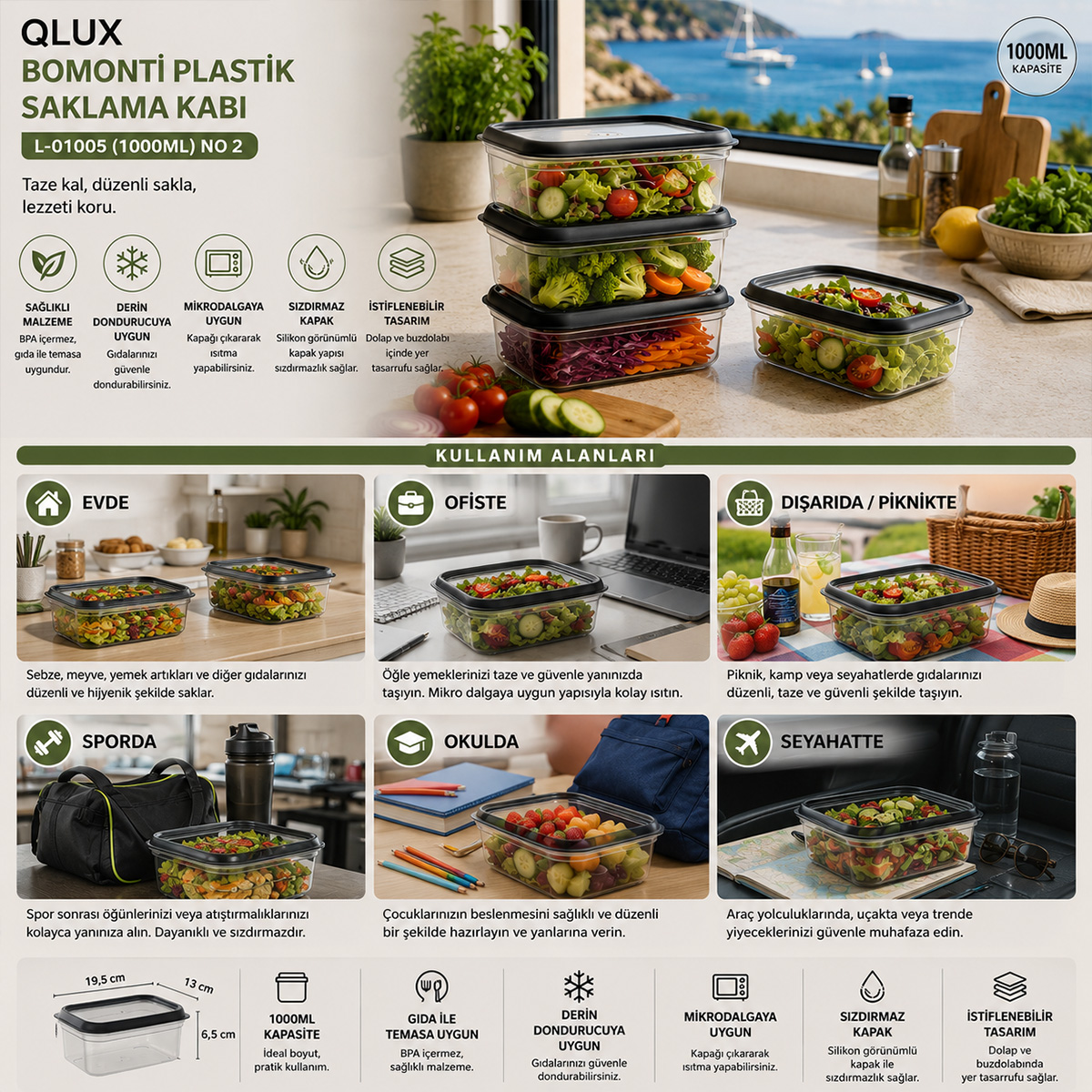 Plastik Saklama Kabı