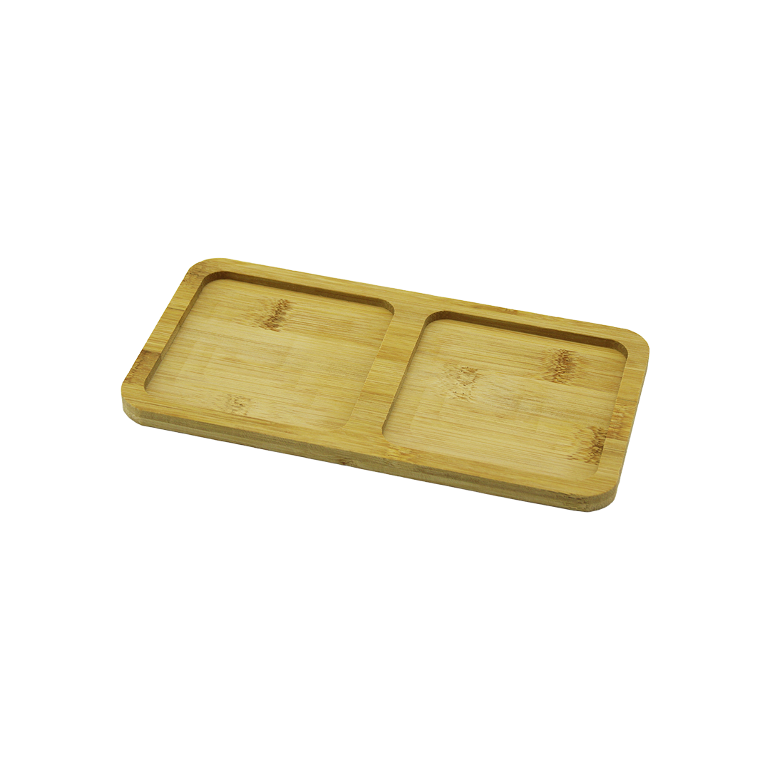 Bambu 2 Bölmeli Yağdanlık Altlığı 20x10x0.8 cm