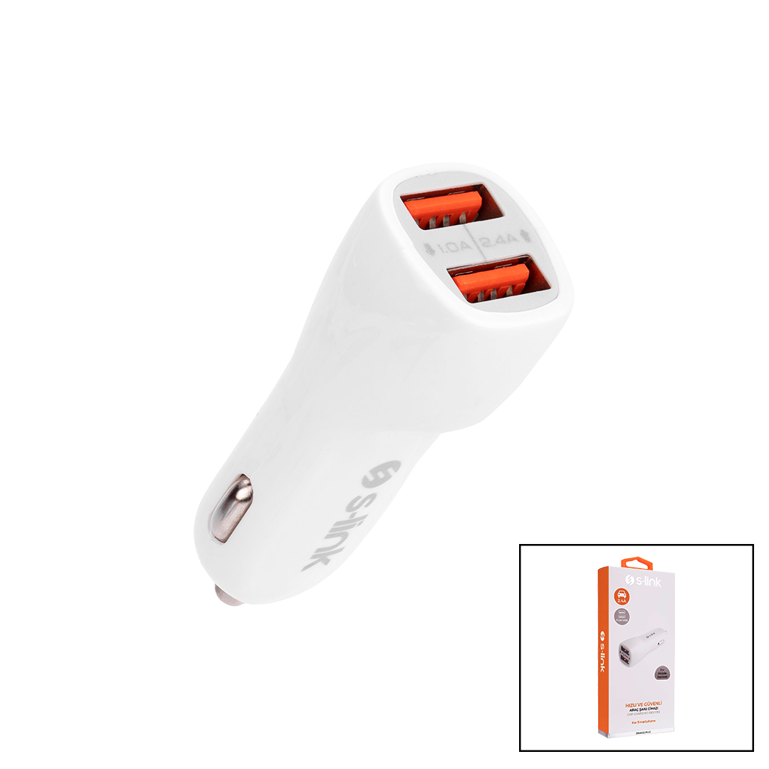 Araç Çakmaklık Çift USB Şarj Başlığı 2.4A
