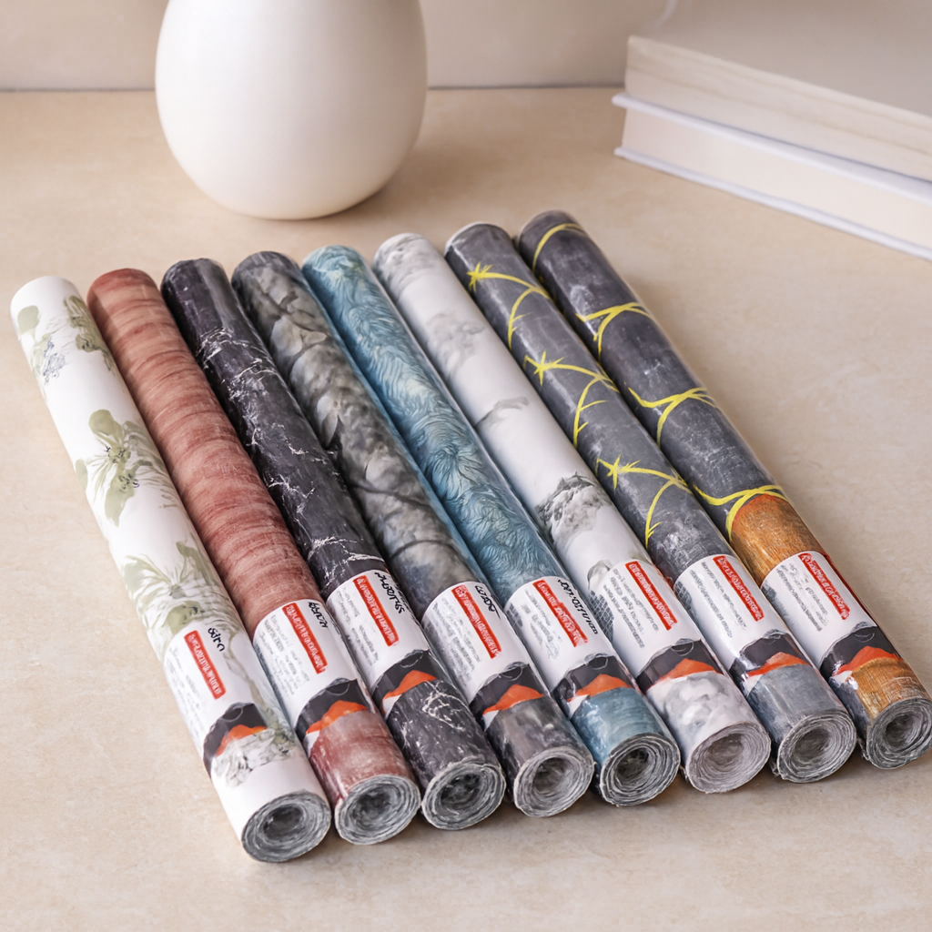 Kendinden Yapışkanlı Mix Desenli Folyo Duvar Kağıdı 5m x 45cm
