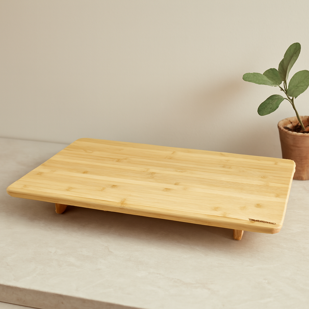 Ayaklı Bambu Kesme Tahtası 40x60x7 cm
