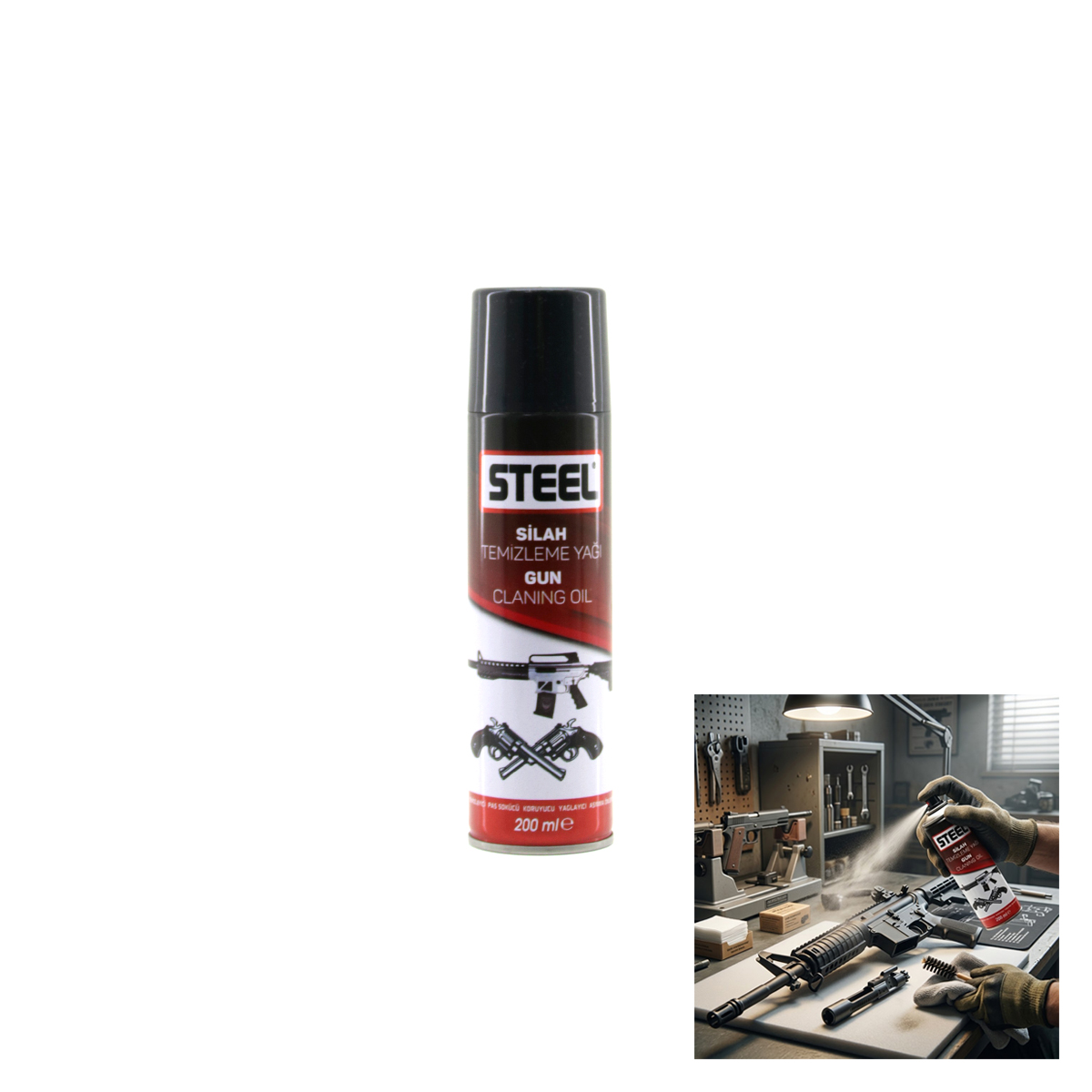 Silah Temizleme Yağı Sprey 200 ml