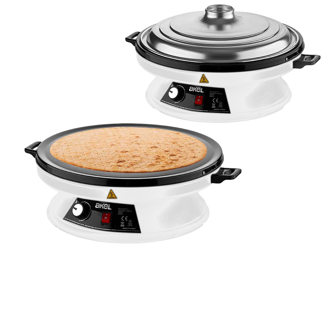 Katmer Yufka Sacı 3000W Termostatlı 53 cm e Kaplı