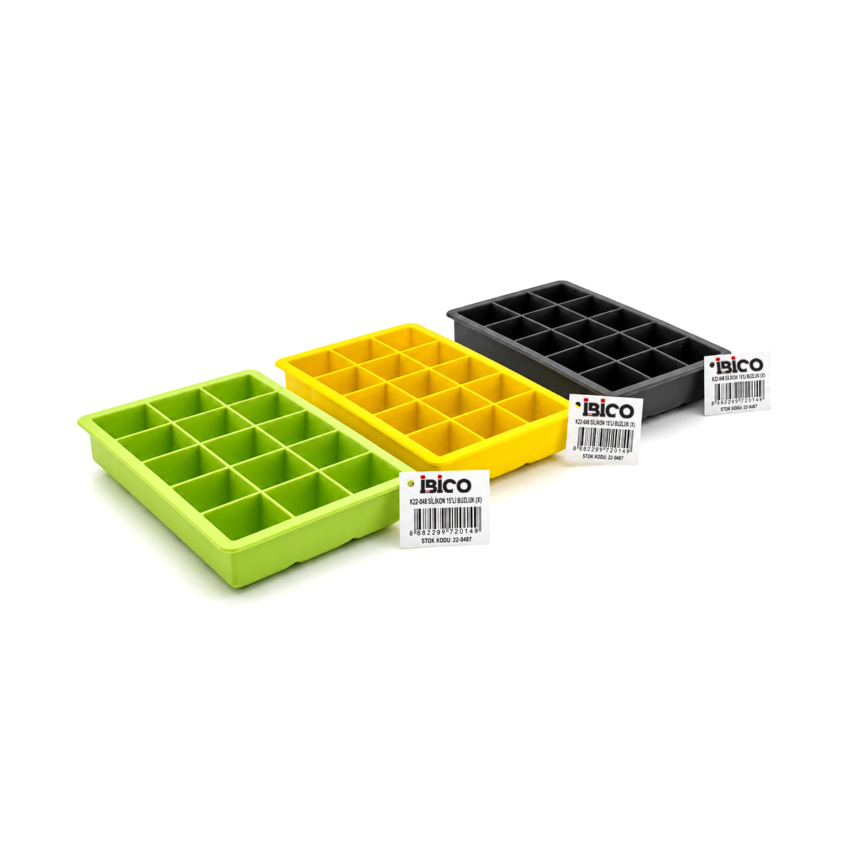 Silikon Plastik 15 Bölmeli Buzluk