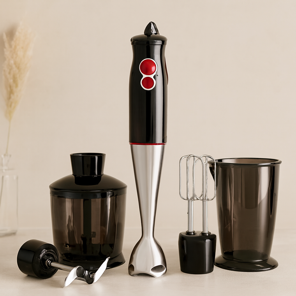 3'ü 1 Arada 1000W Blender Seti - Çelik Bıçaklı