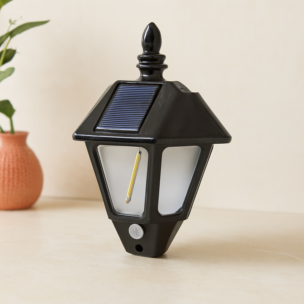 Solar Duvar Lambası COB LED Sensörlü 3 Mod 2'li