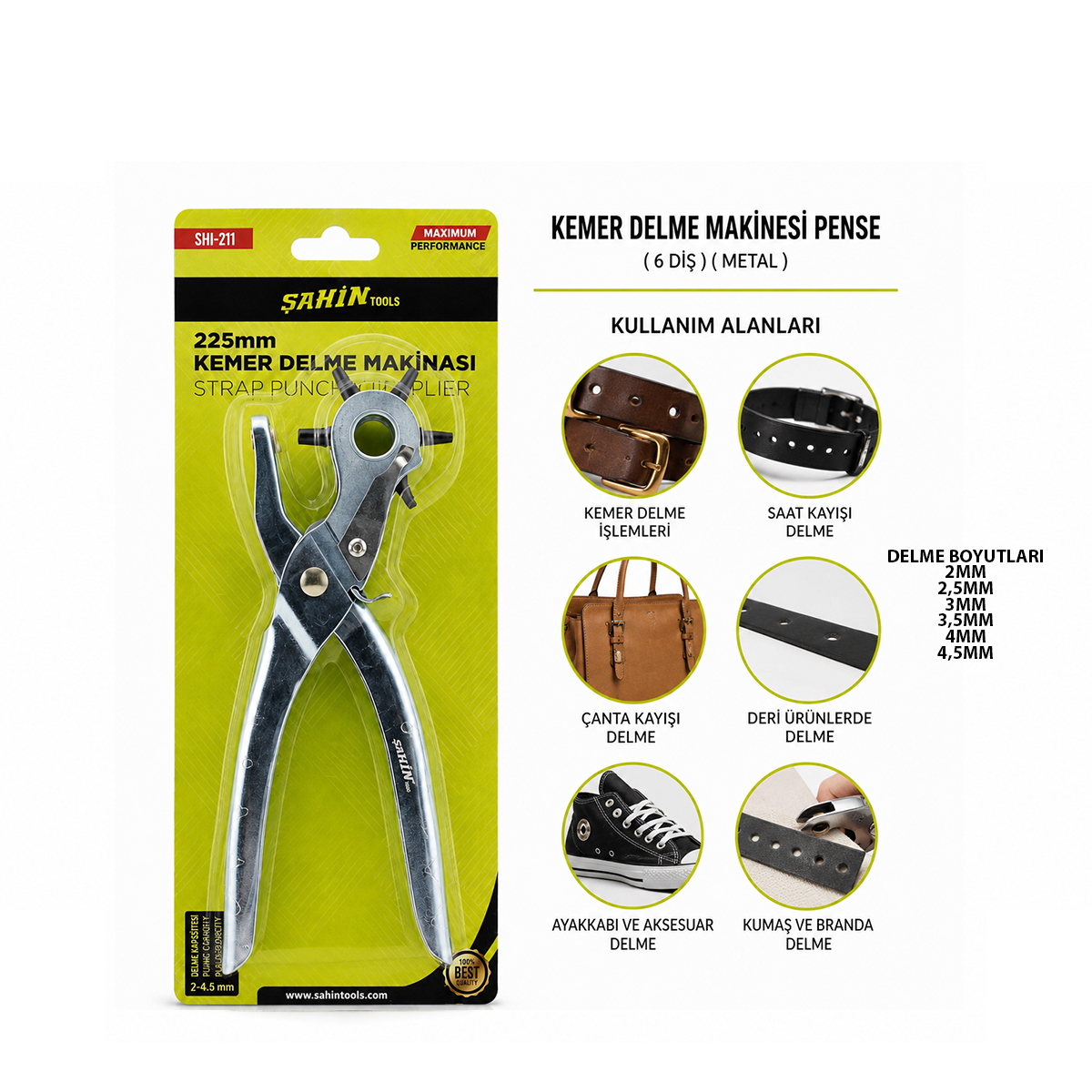 Metal Kemer Delme Pensesi (6 Diş)