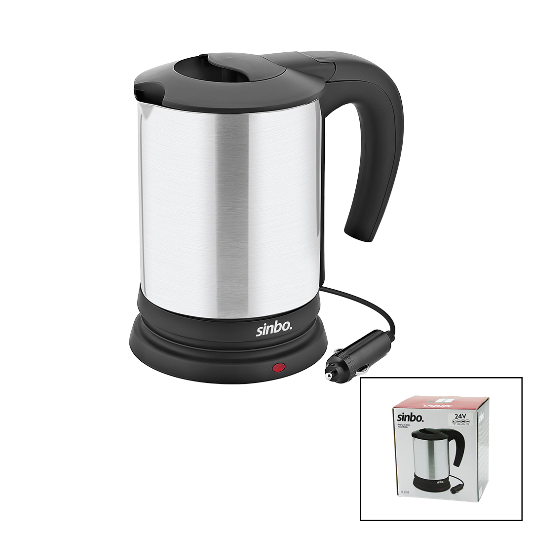 Araç İçi Kettle 24V 0.8L Paslanmaz Çelik 200W