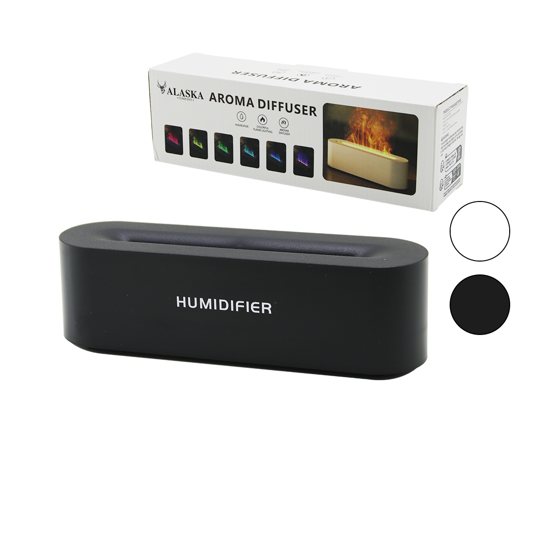 Dikdörtgen USB Hava Nemlendirici 150ml Renkli LED