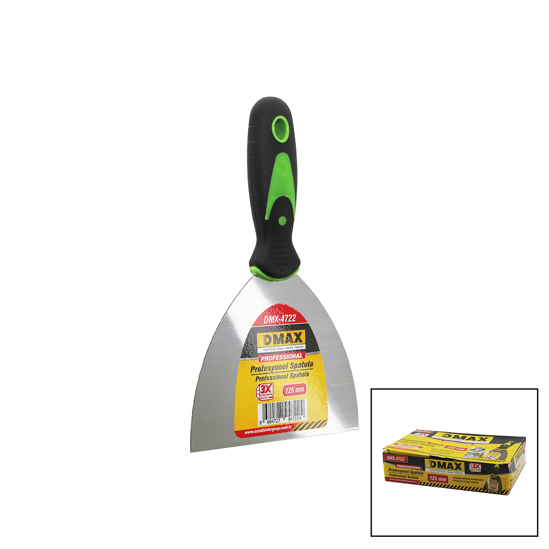 125 mm Metal Spatula Fiber Saplı