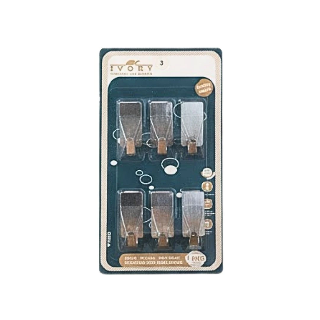 6'li Metal Yapışkanlı Dörtgen Askı