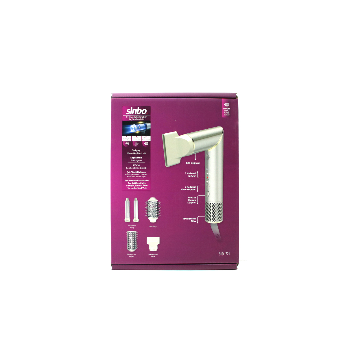 Saç Şekillendirme Cihazı SHD-1721