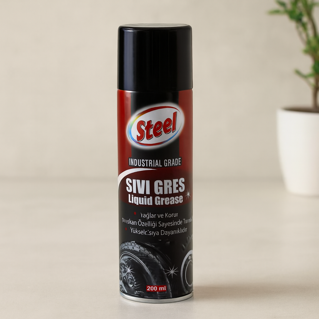 Sıvı Gres Sprey 200 ml - Isıya Dayanıklı Koruyucu Yağ