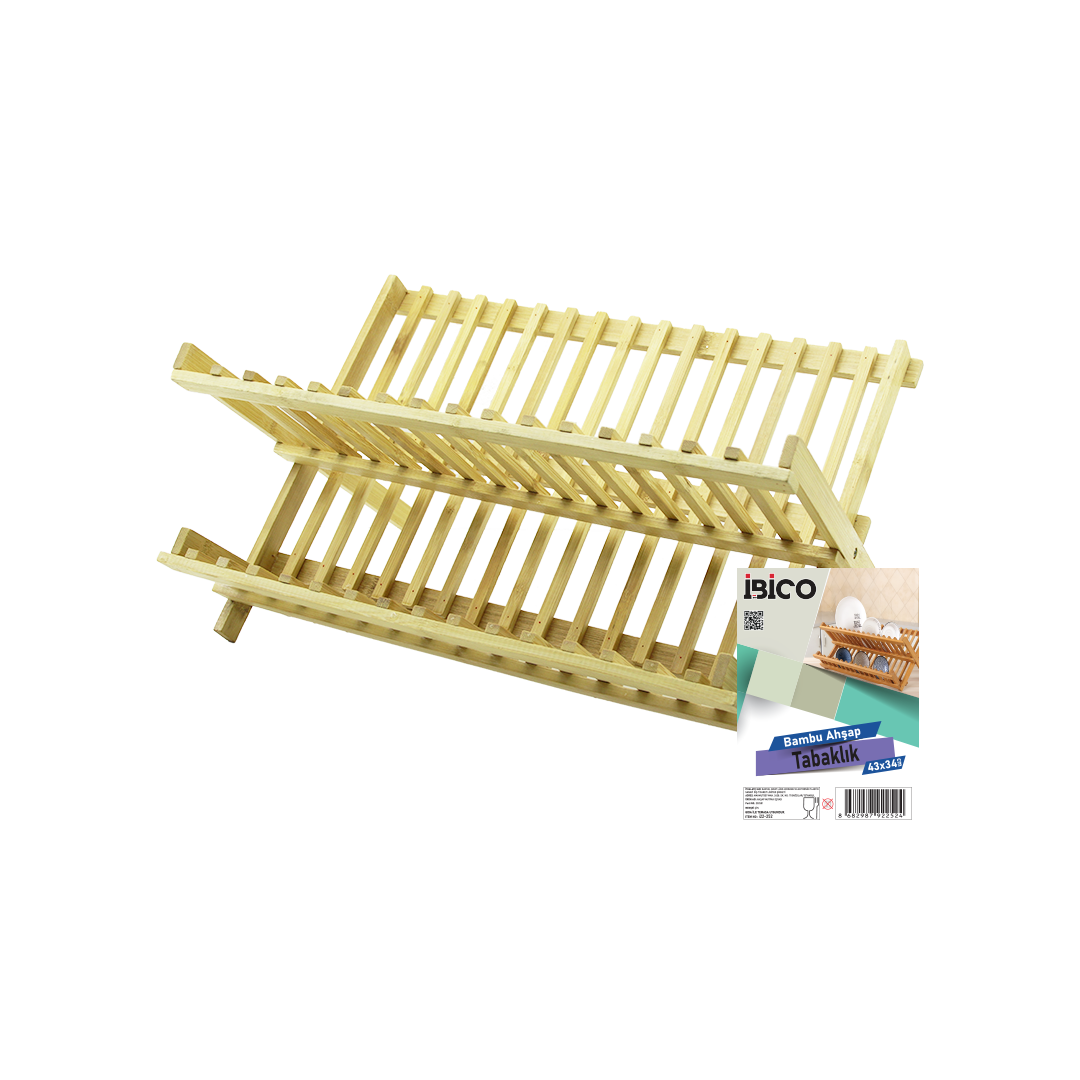 Bambu Tezgah Üstü Bulaşıklık 43x34 cm