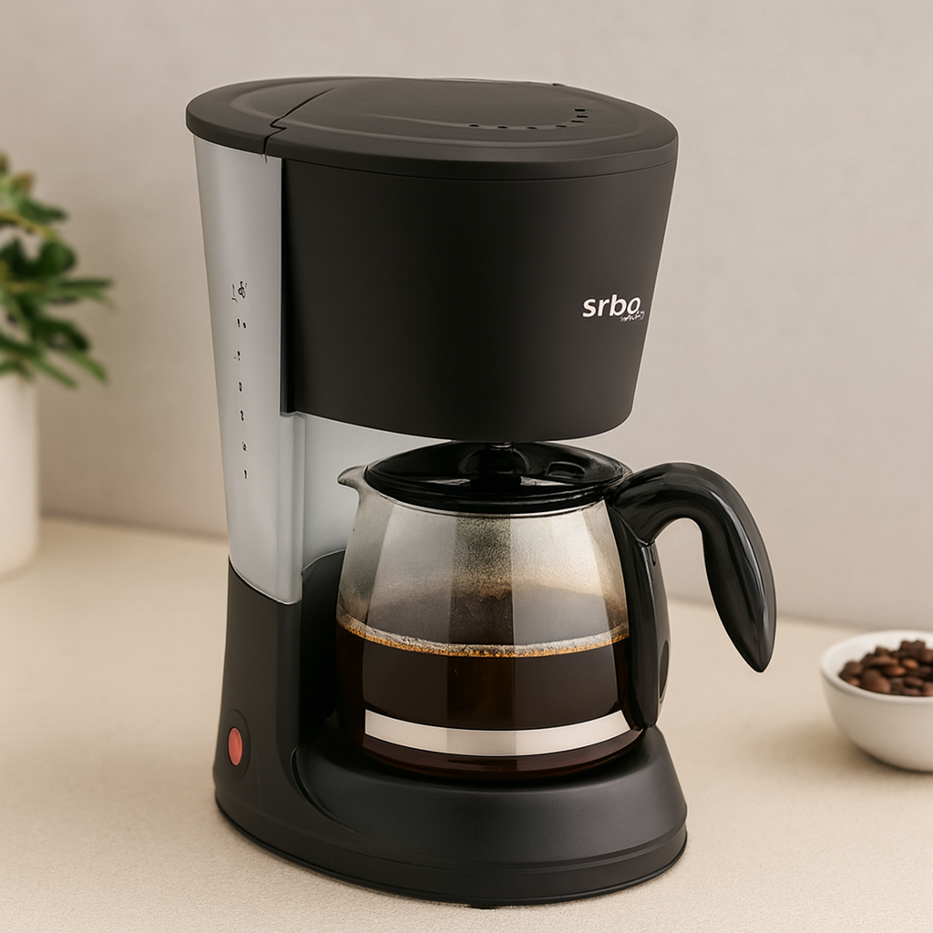 2in1 Filtre Kahve ve Çay Makinesi 1.2L Cam Hazneli