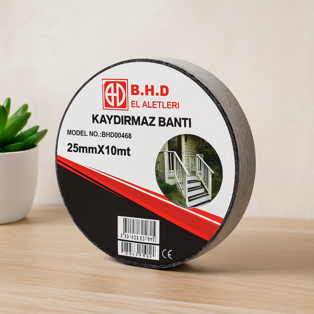 Kaydırmaz Bant 25 mm x 10 m Siyah