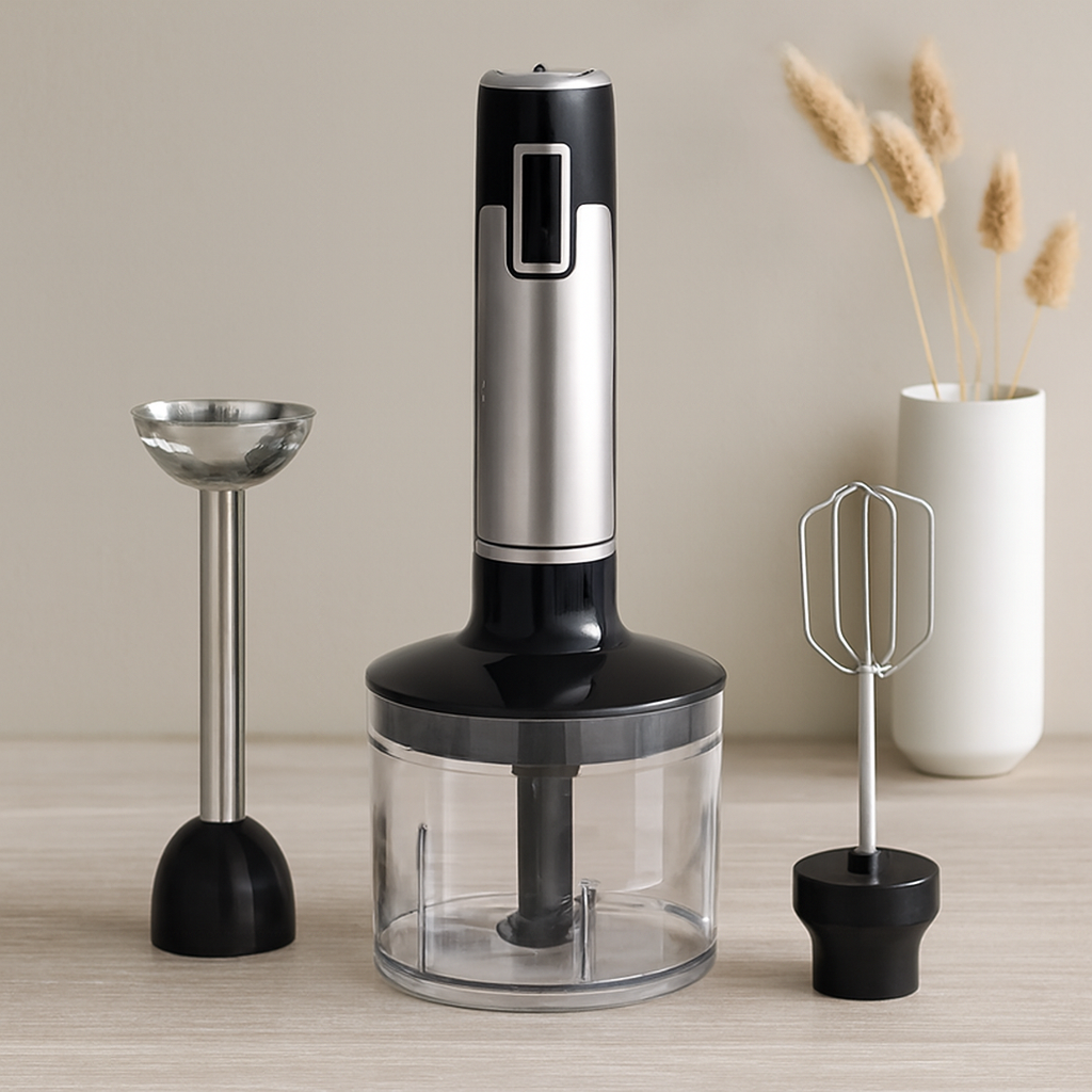 El Blender Seti 700 ml Ayarlanabilir Hƒ±z Turbo Paslanmaz √áelik Bƒ±√ßak √áorba Smoothie Pure