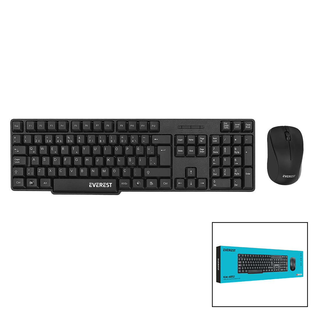 Kablosuz İnce Klavye & Mouse Seti (Q)