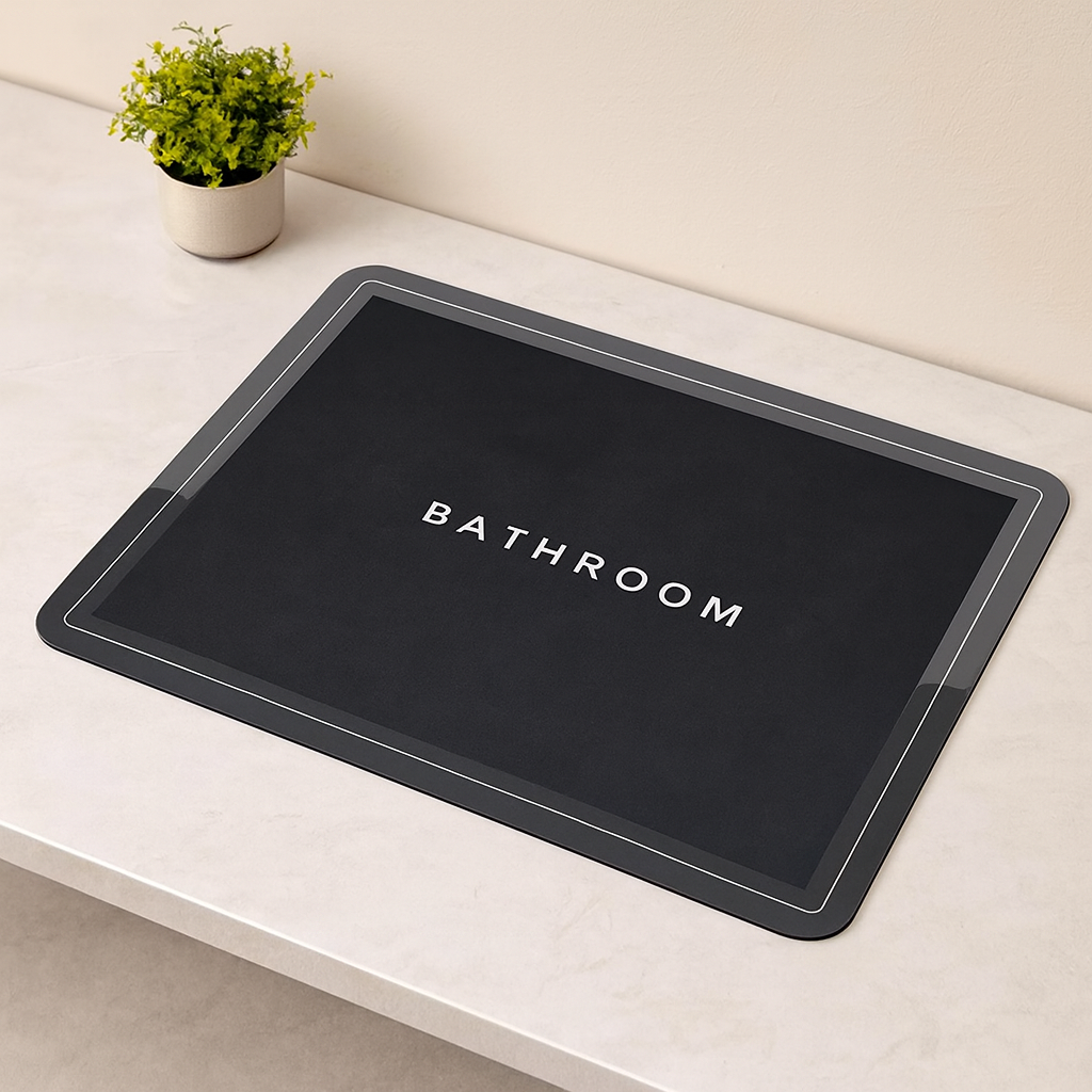 Su Emici Banyo Paspası 43x68 cm - Dikdörtgen, Elastik