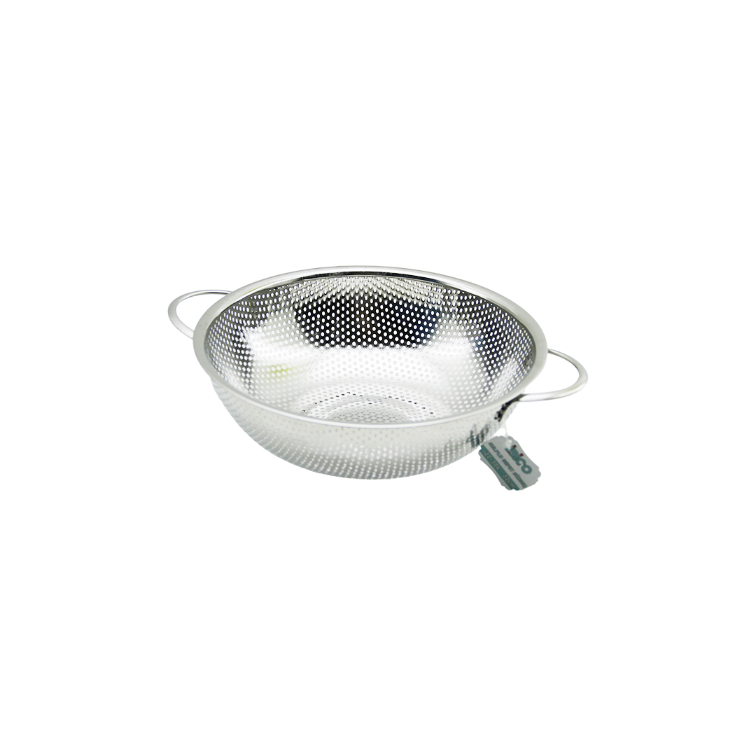 Çelik Süzgeç 22 cm - Metal Kulplu Tel Ayaklı