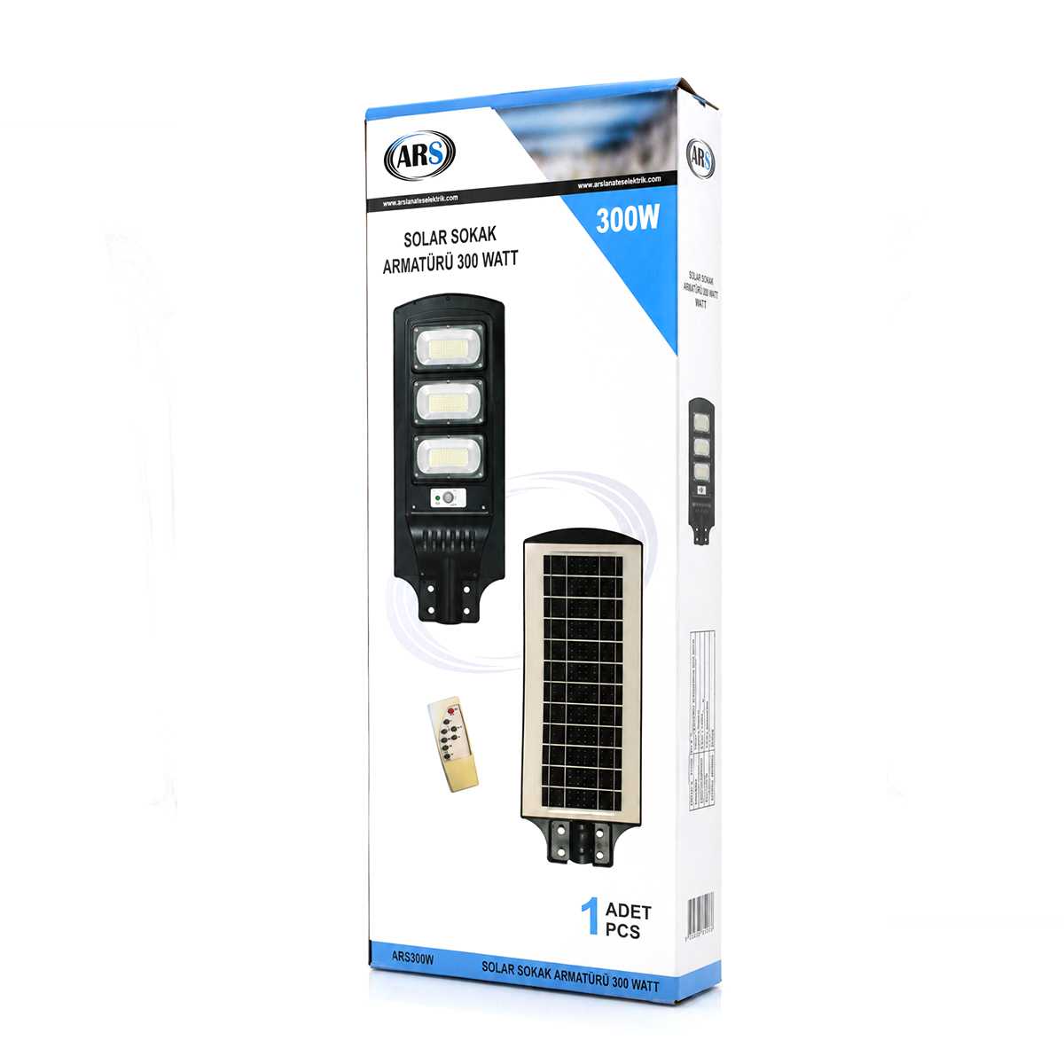 300W 6500K Solar Sokak Lambası Sensörlü