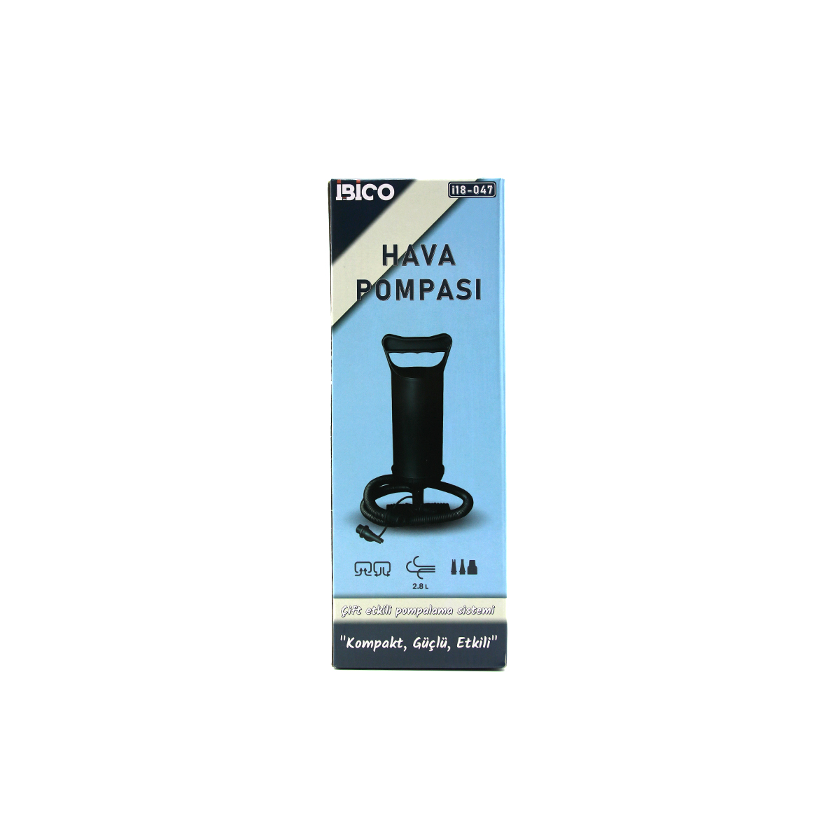 Plastik Havuz Pompası 0.9L — 3 Uçlu, 110 cm Hortum (12 inç)