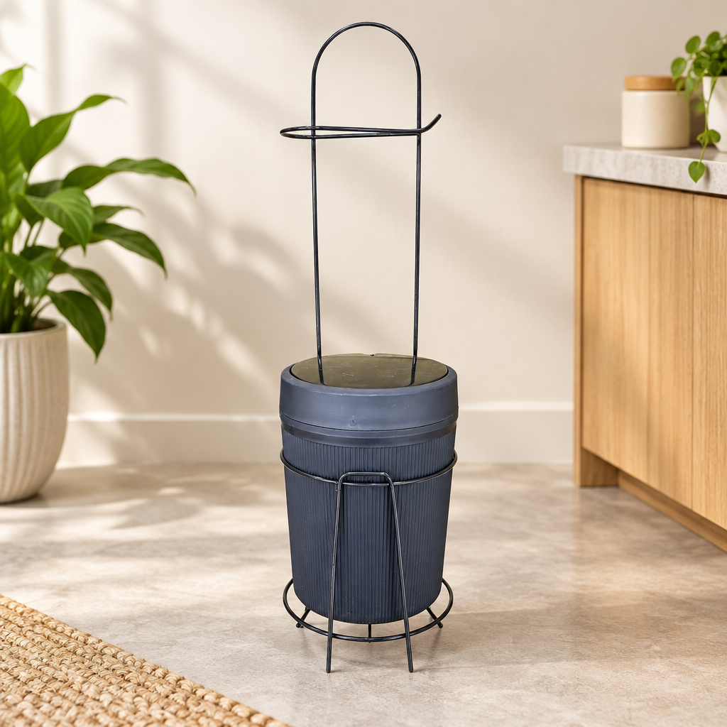 Standlı WC Çöp Kovası