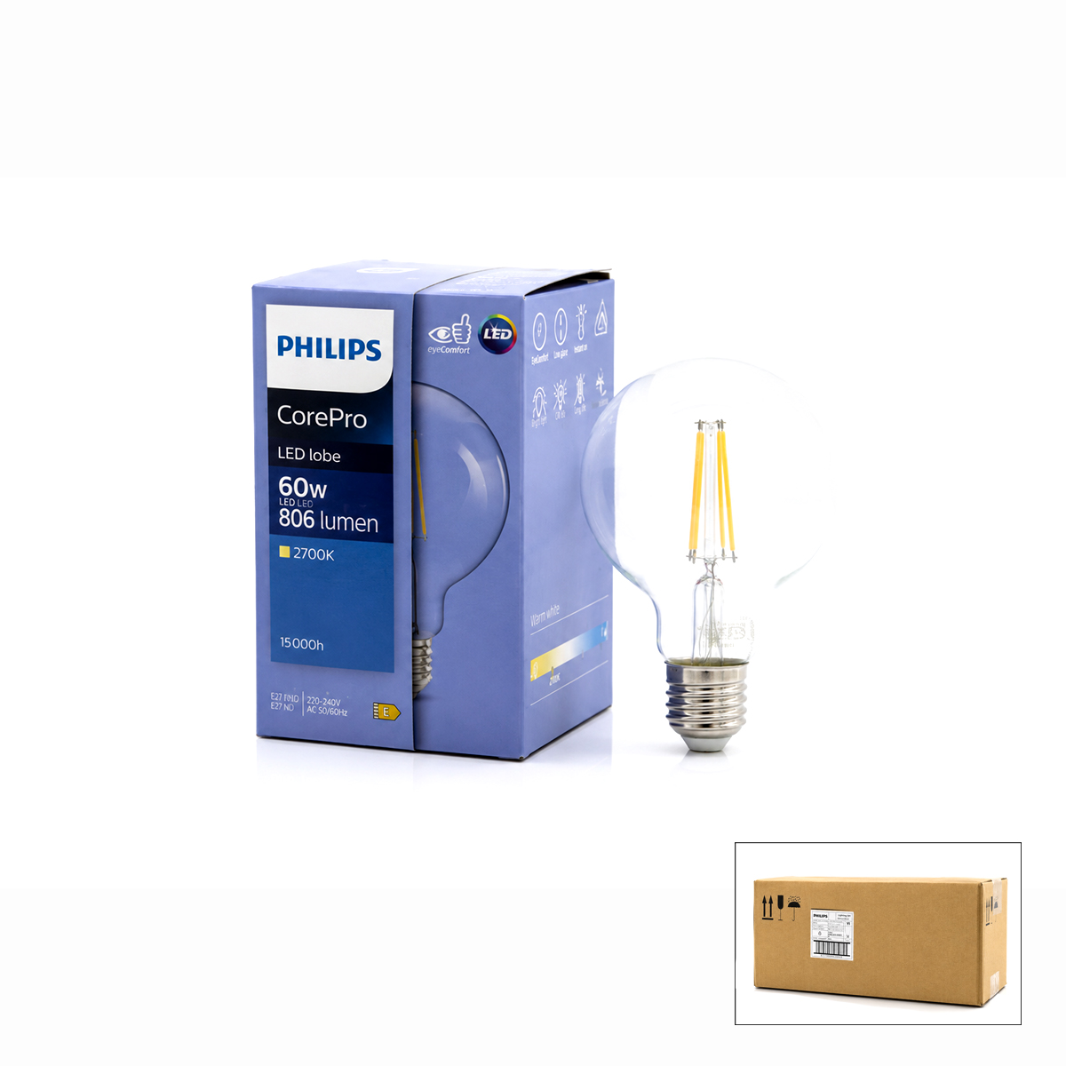 Filament Rustik G93 E27 LED Ampul 2700K