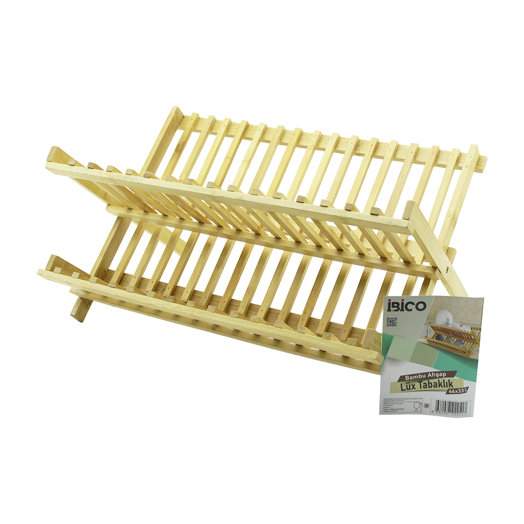 Bambu Tezgah Üstü Bulaşıklık ve Tabaklık 46x33 cm