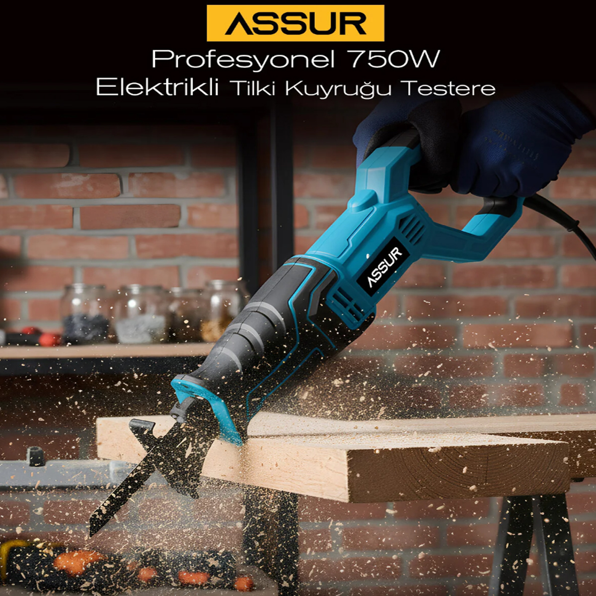 Tilki Kuyruğu Elektrikli Testere 230V 0-2800 RPM