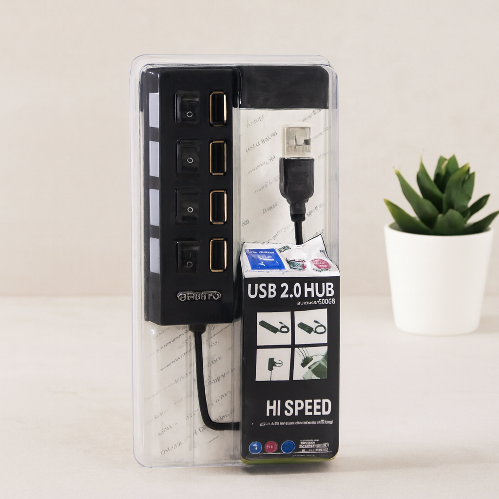 4 Port USB 2.0 Hub (Hi-Speed)
