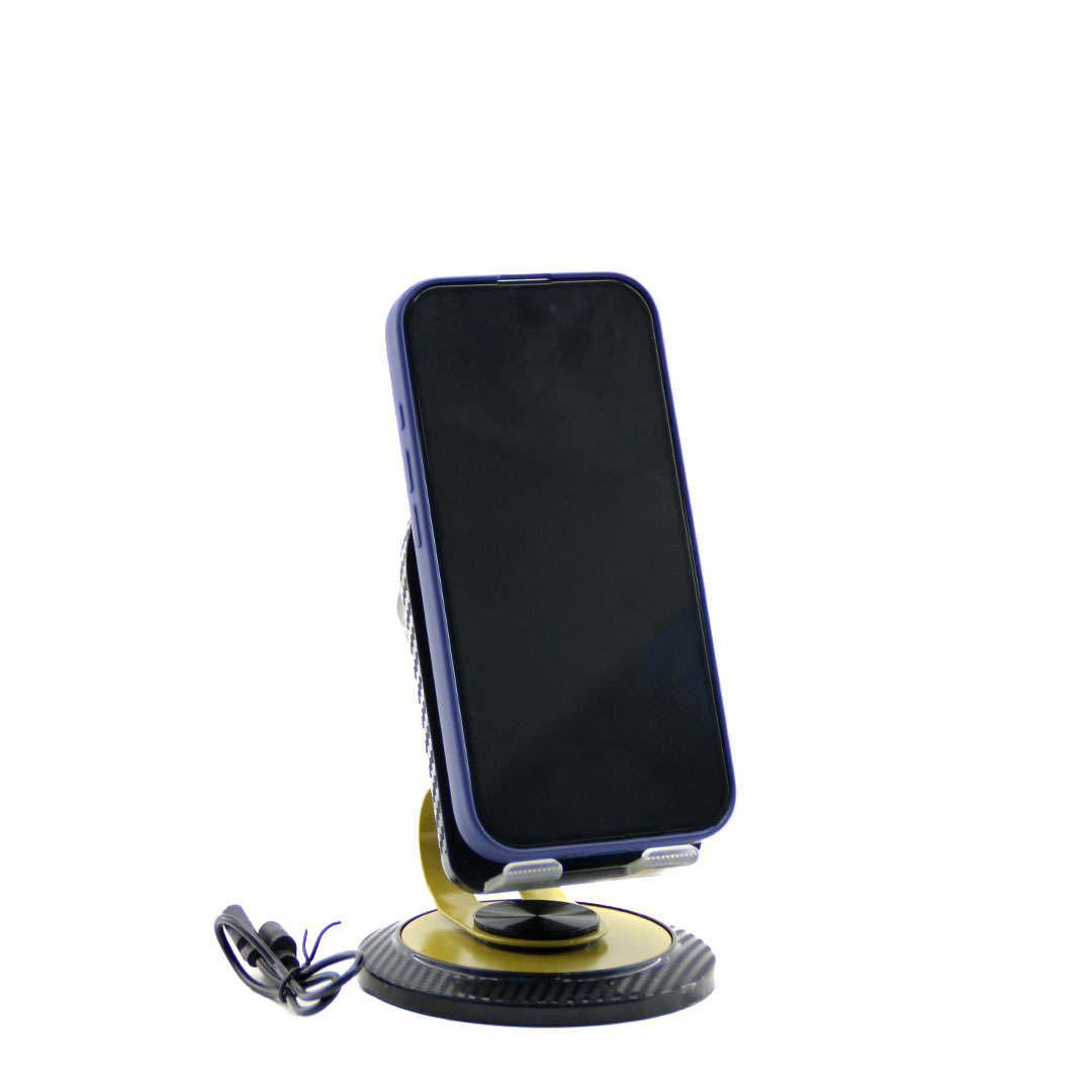 2in1 Bluetooth 5W Hoparlör ve 360° Dönen Masaüstü Telefon Tutucu