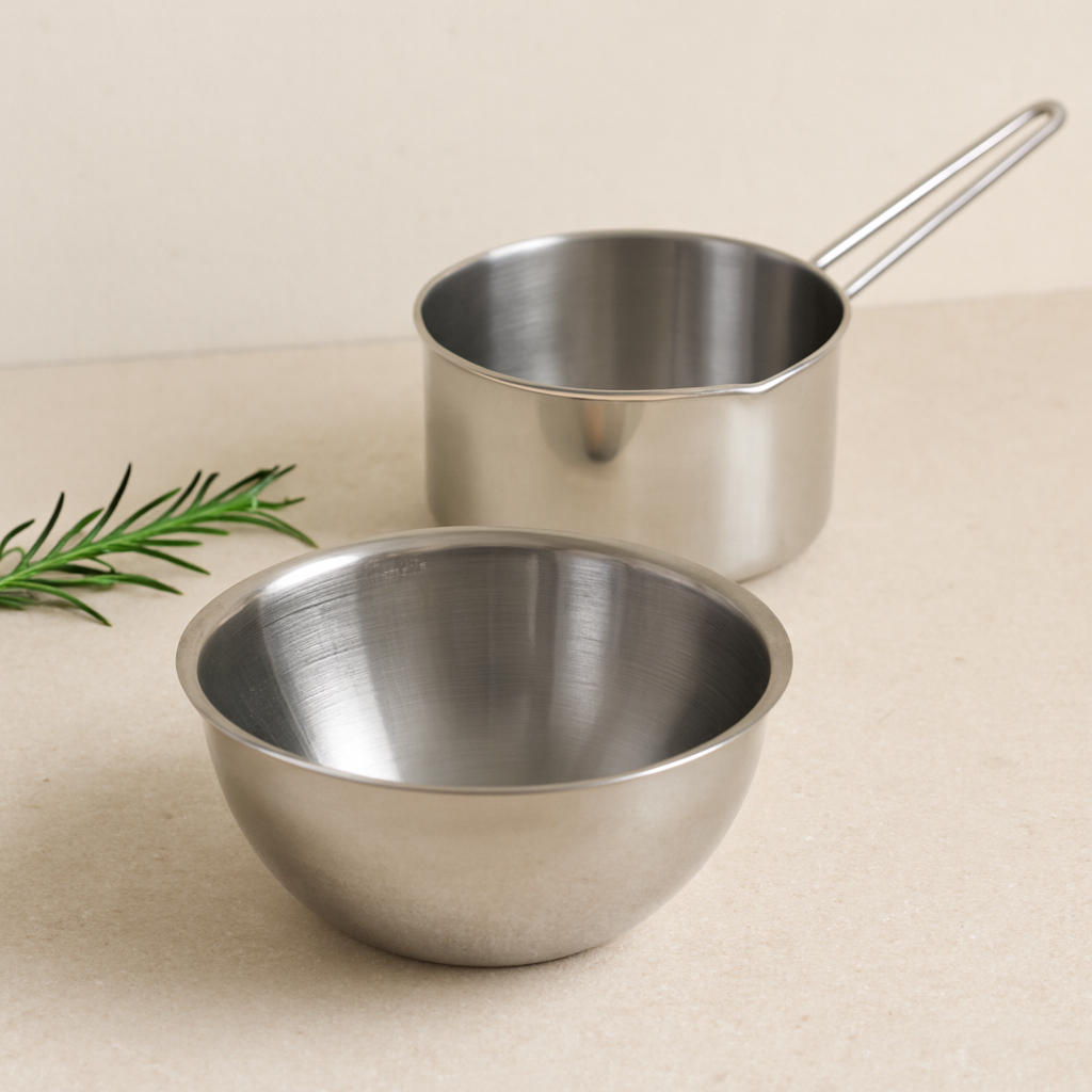 Paslanmaz Çelik 2'li Sosluk ve Sütlük Seti (14cm & 17cm)