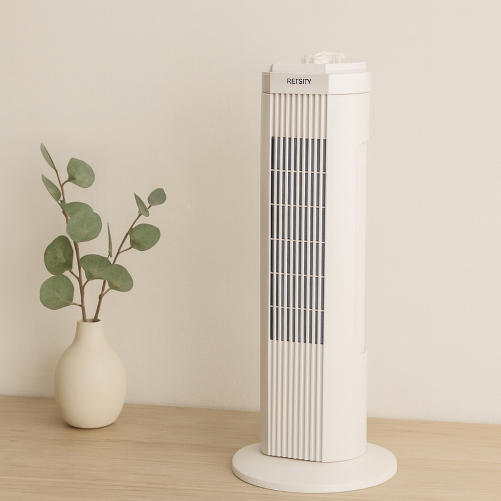 Kule Tipi Vantilatör 50W 3 Kademe Zamanlayıcı (Beyaz)