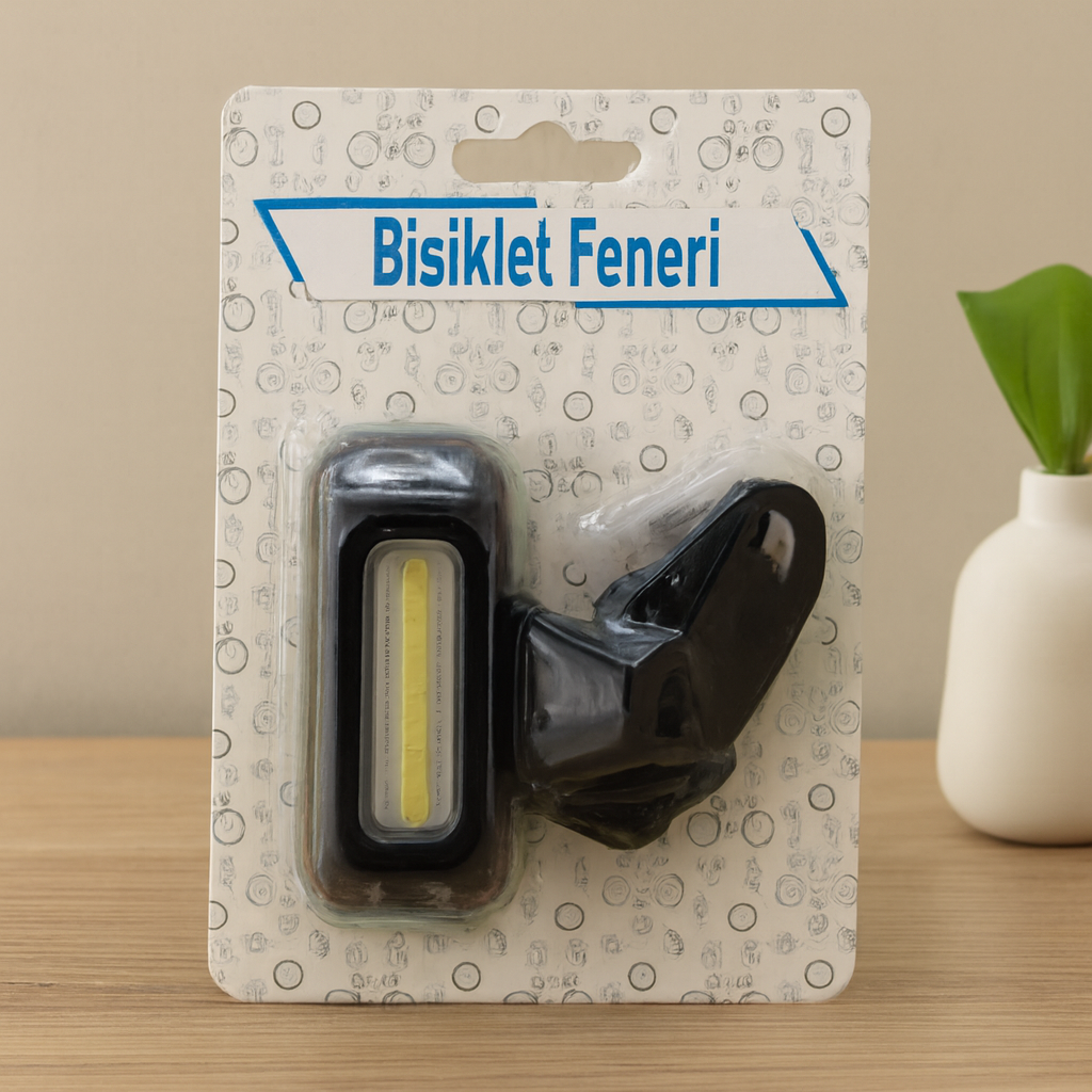 Pilli 4 Fonksiyonlu Bisiklet Feneri (Renkli & Beyaz)