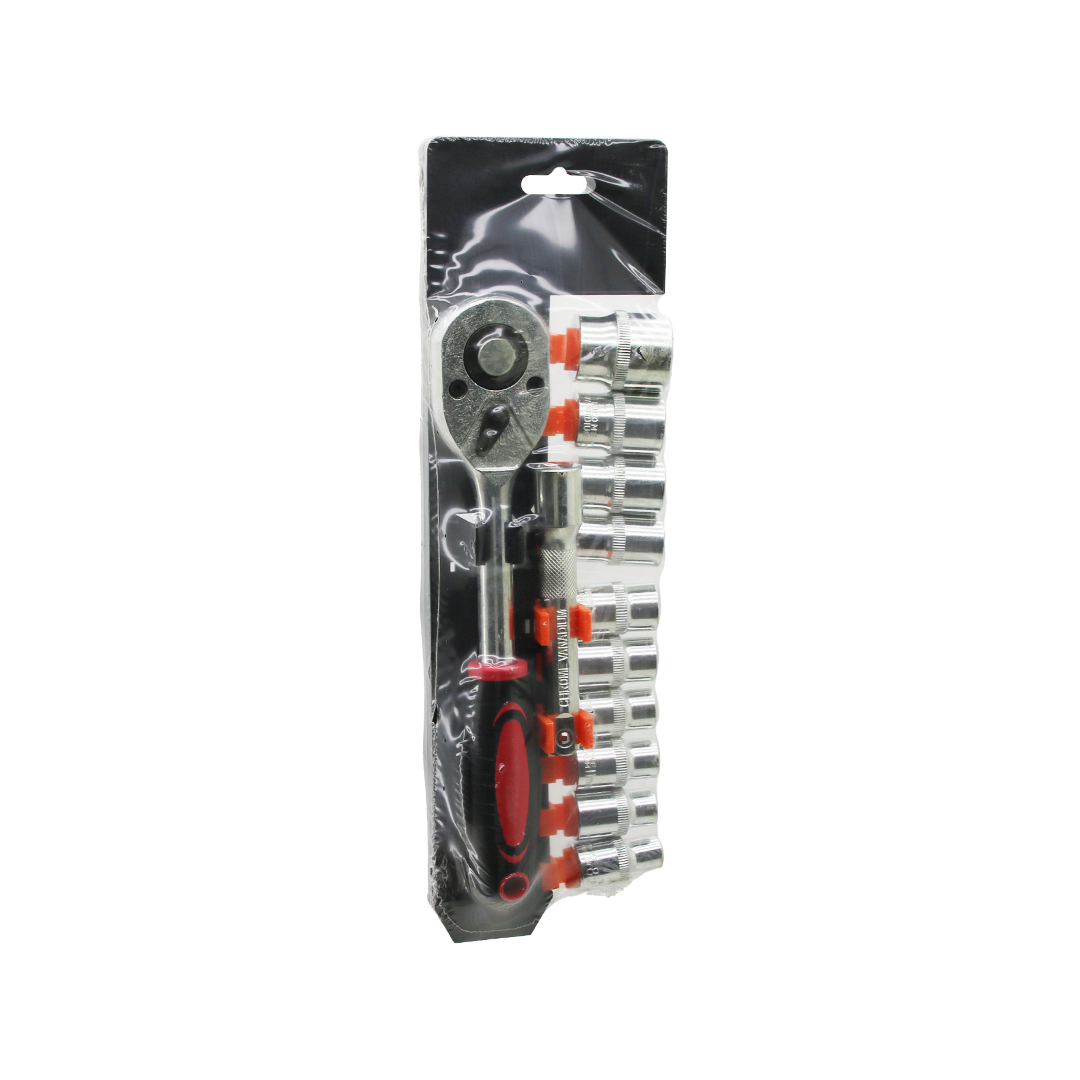 Krom Vanadyum 1/2" 12 Parça Lokma Seti (8-24 mm)