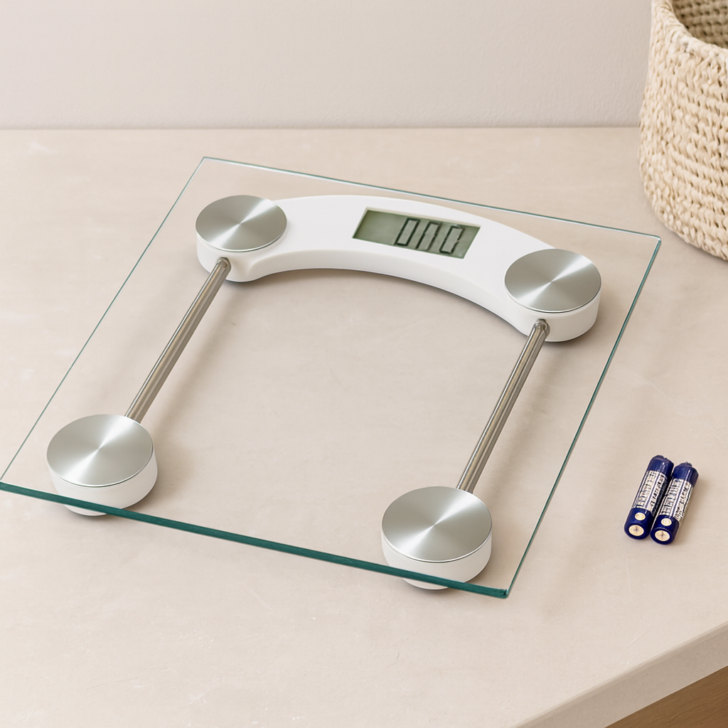 Dijital Cam Banyo Baskül 180kg LCD 30x30cm