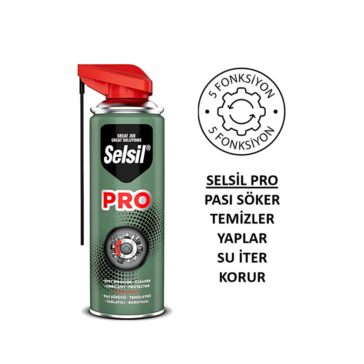 Çok Amaçlı Pas Sökücü Temizleyici Yağlayıcı Koruyucu Sprey 400 ml