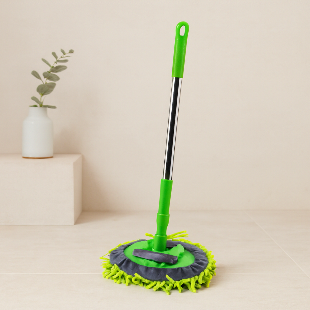 25 cm Oval Mikrofiber Mop - Uzayan Metal Sap (54-90 cm)