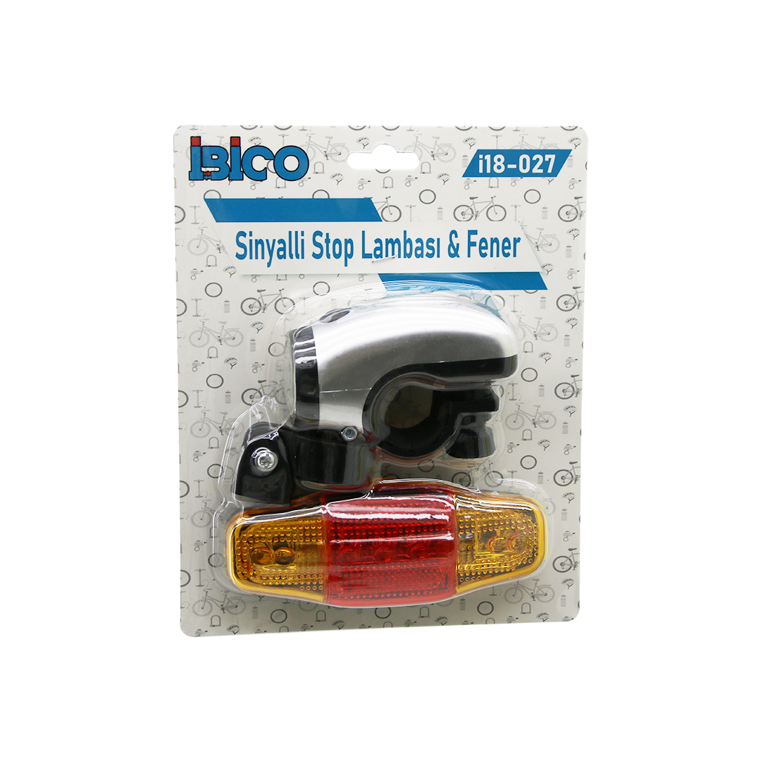 LED Bisiklet Ön Far ve Sinyalli Stop Lambası
